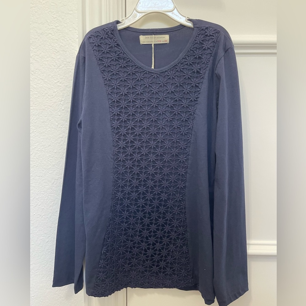Zara Kids long sleeve t-shirt with lace insert